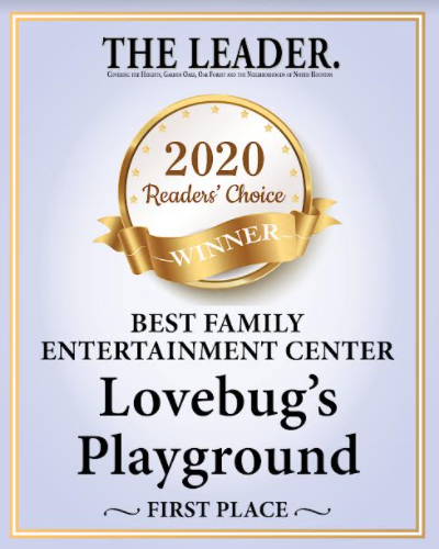 Voted first place in The Leader's Readers' Choice Awards for Best Family Entertainment Center!